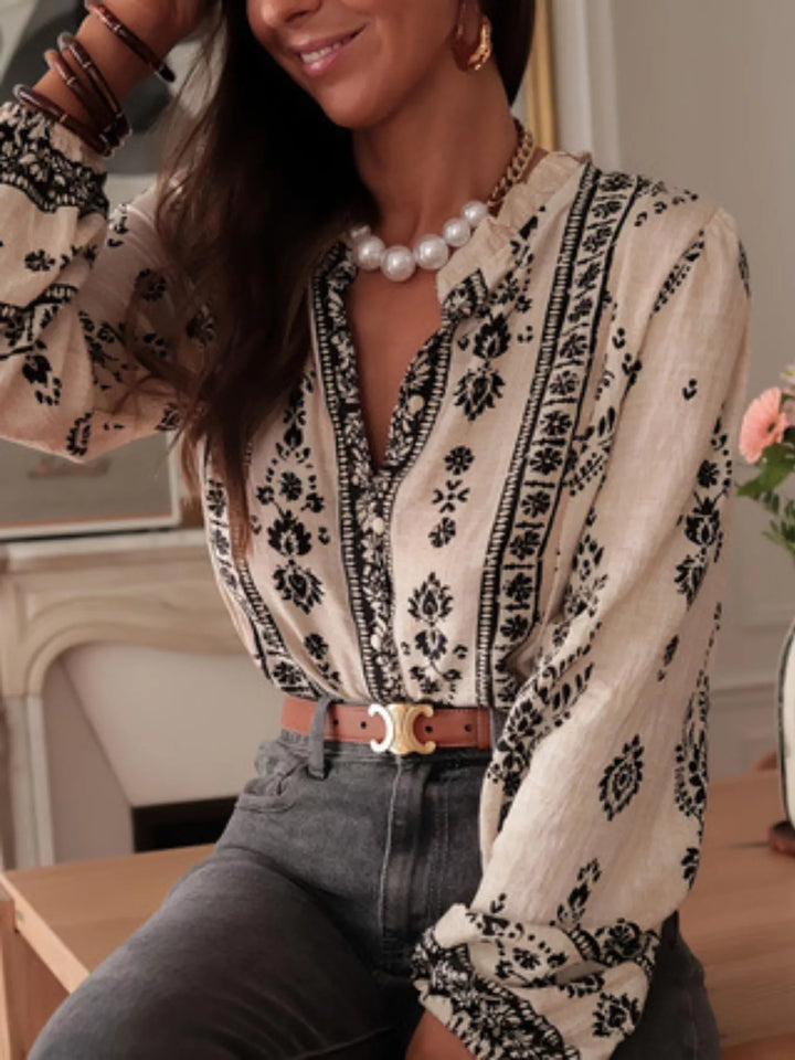 Althea | Vintage Print Blouse
