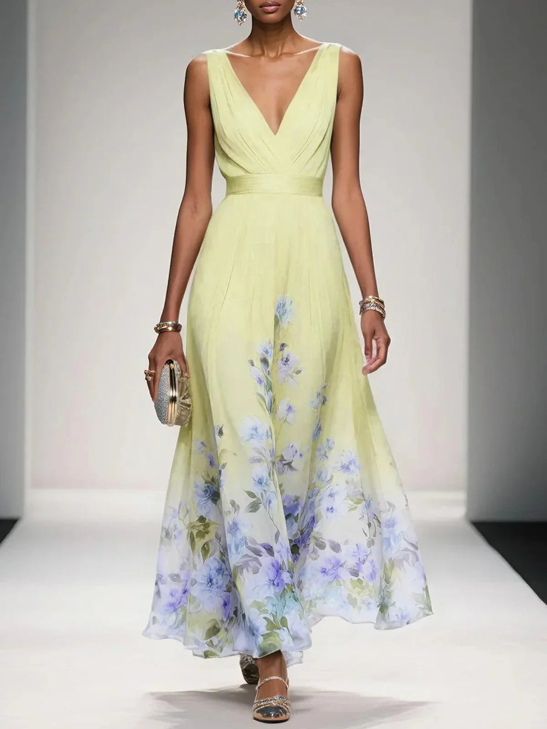 Elara | Robe Maxi Florale