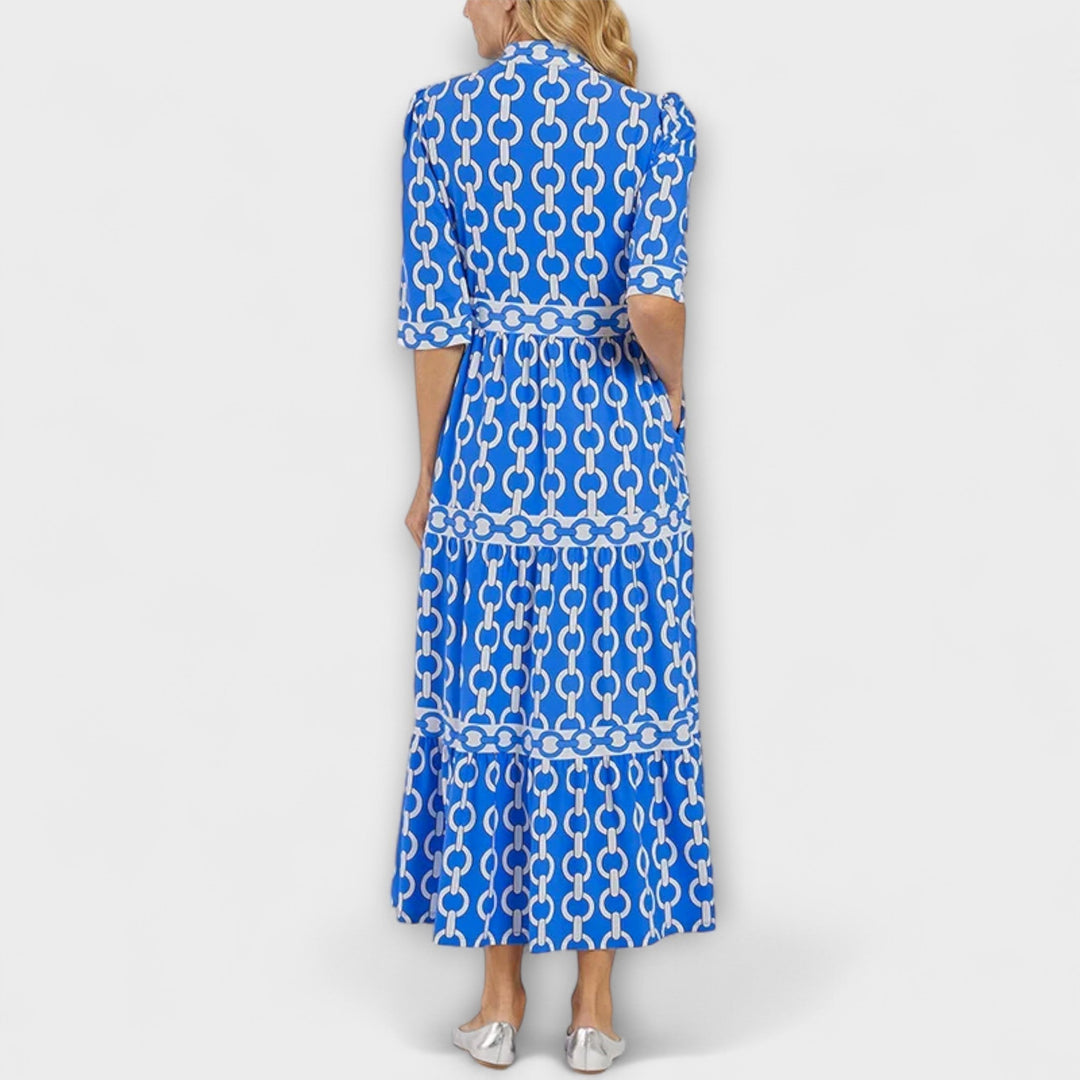 Vanessa | Chain Print Midi Dress