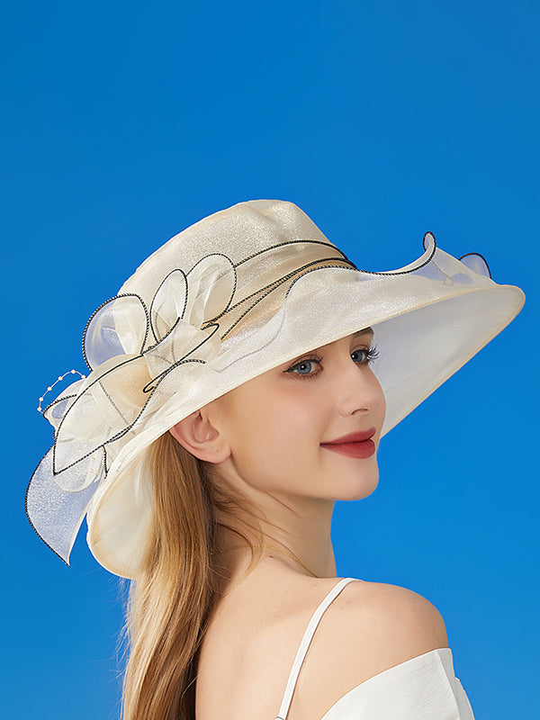 Sheer Flower Sun Hat