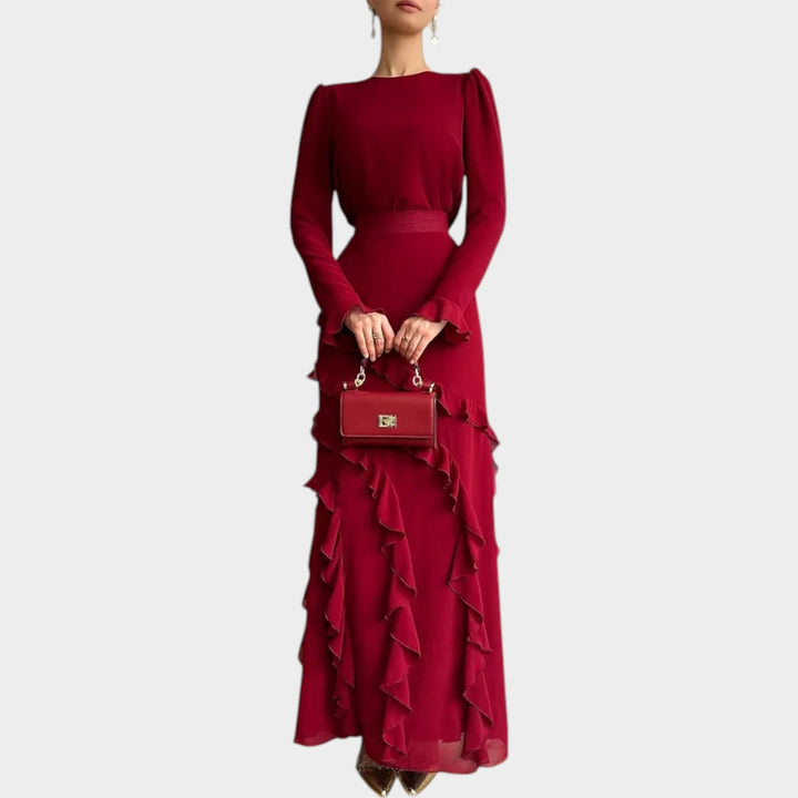 Évoleine | Ruffle Maxi Gown