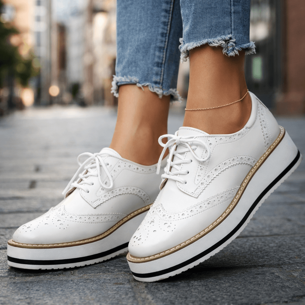 Virena | Brogue Platform Shoes