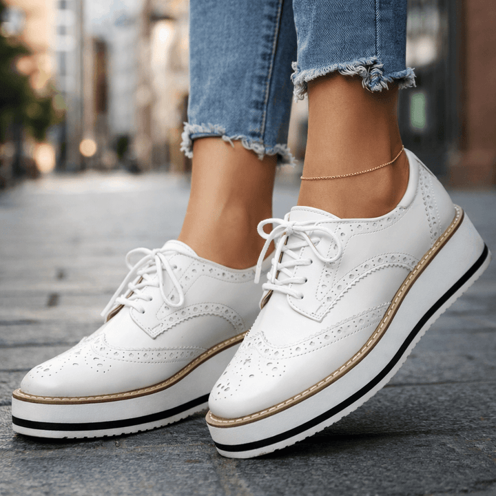 Virena | Brogue Platform Shoes