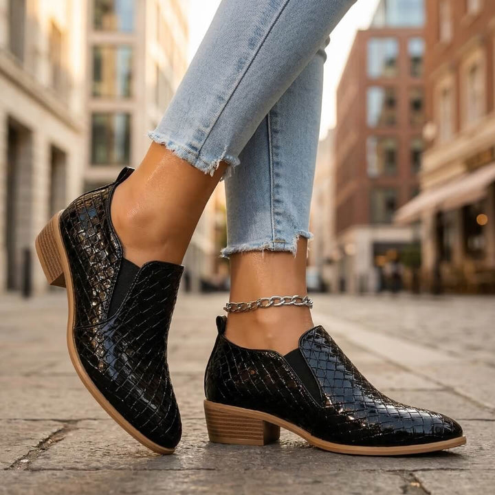 Malina | Woven Leather Loafers