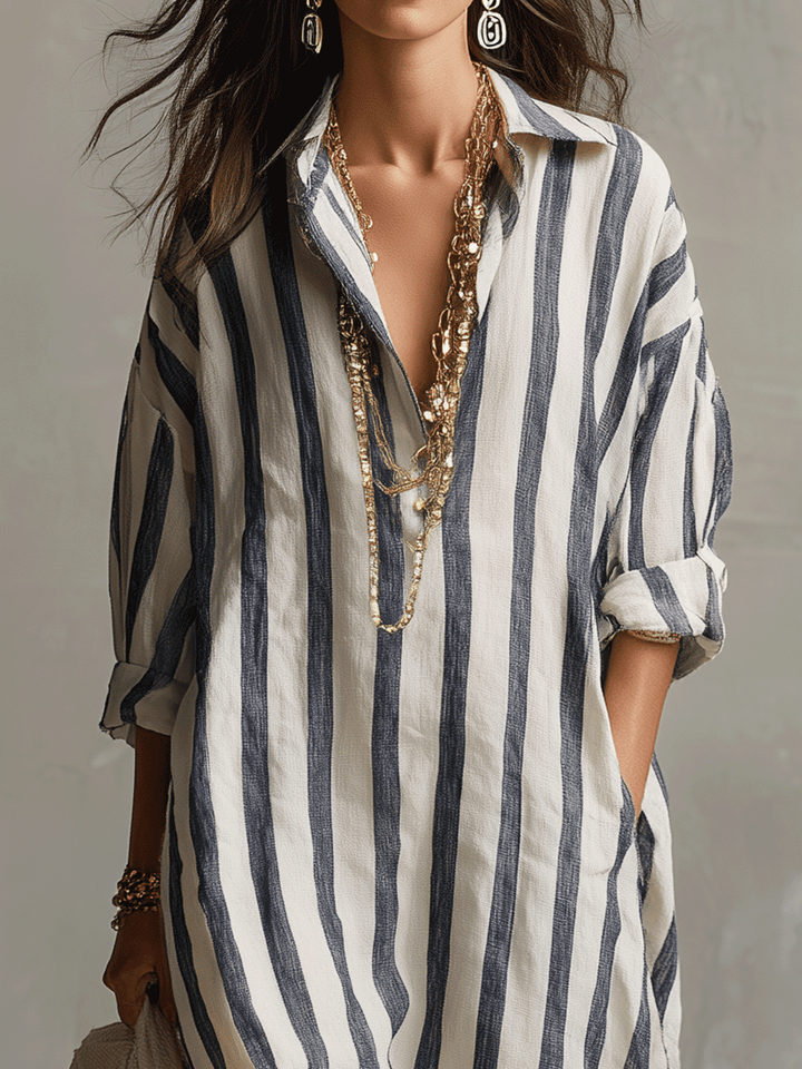 Virea | Striped Maxi Dress