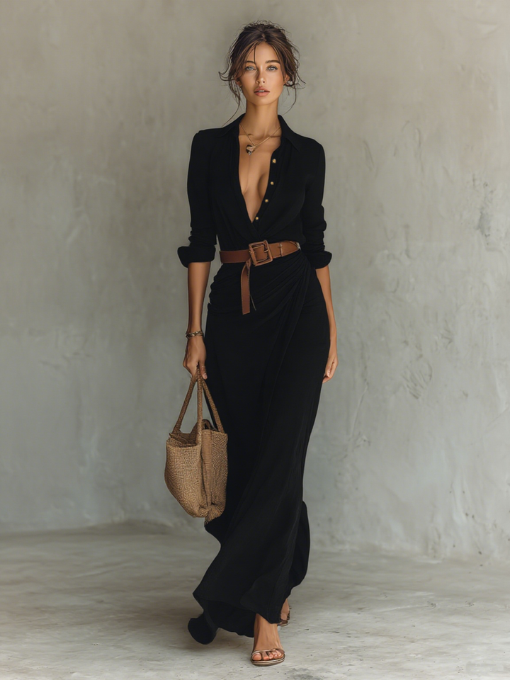 Valentina | Robe Maxi Enveloppante