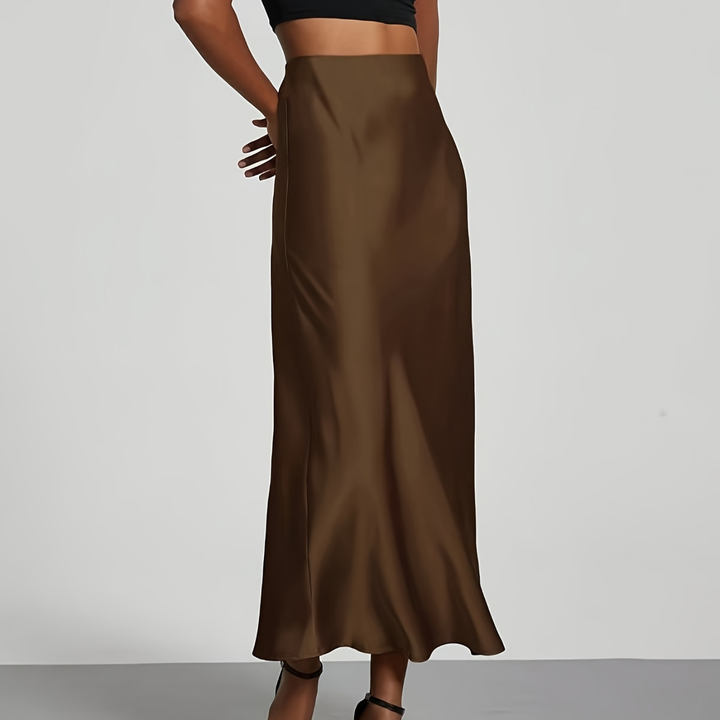 Arden | Jupe Midi Satinée pour Femme