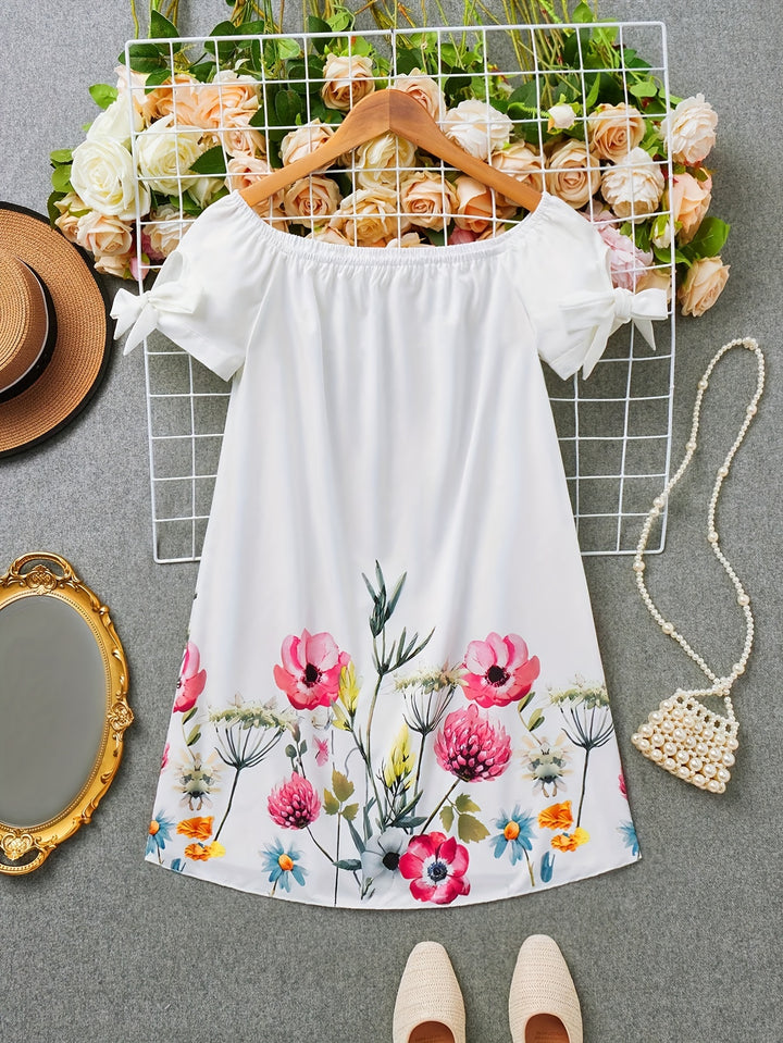 Fiona | Off-Shoulder Floral Mini Dress