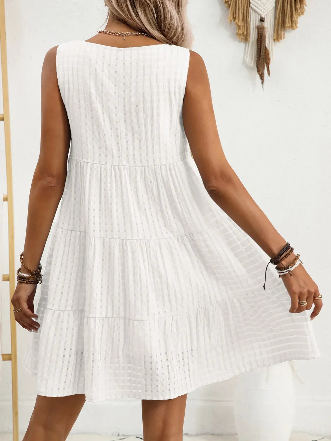 Nolène | Plaid Sleeveless Mini Dress