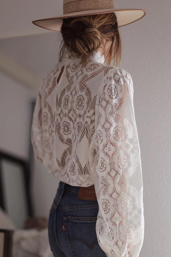 Elyra | Romantic Lace Blouse