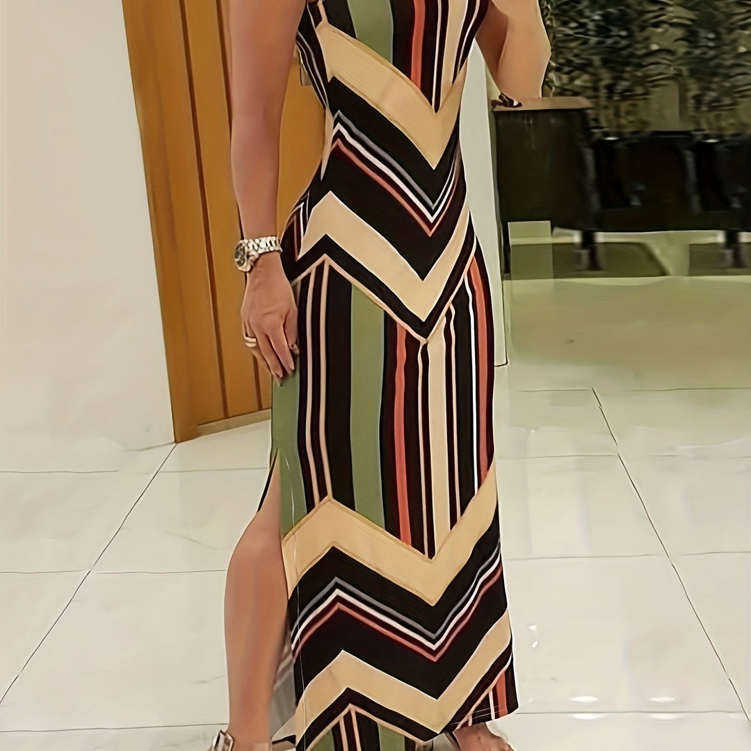 Tessa | Geometric Maxi Dress