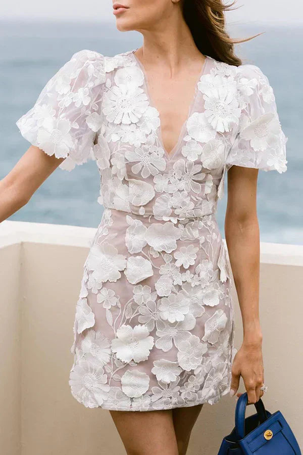Elorielle | Embroidered Mini Dress