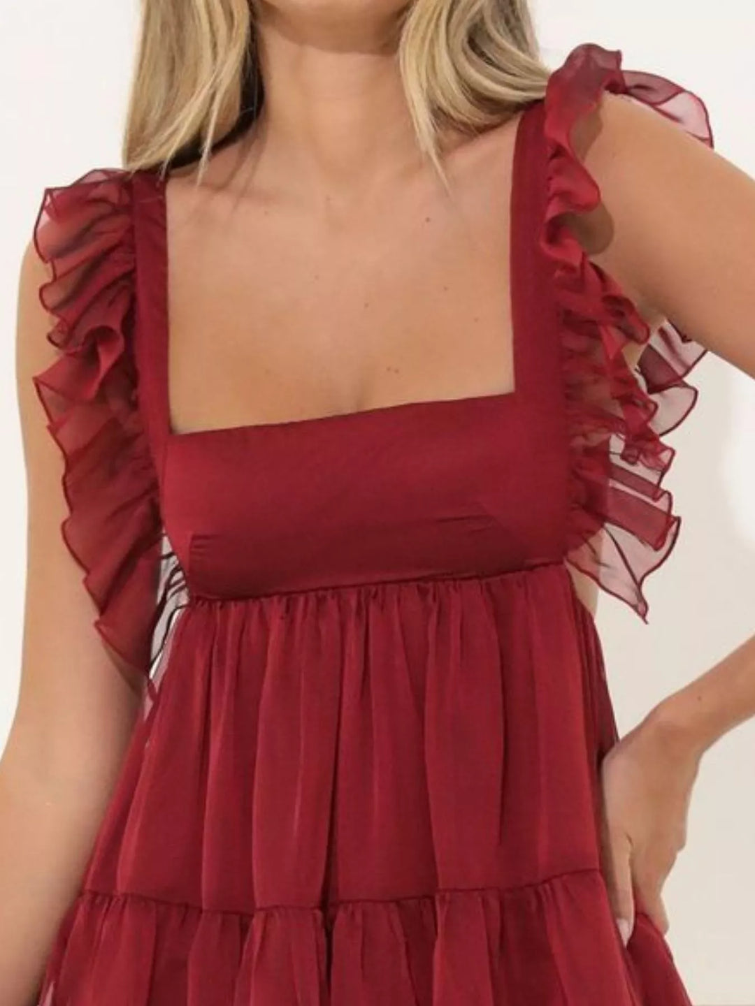 Alvéra | Tiered Square Neck Mini Dress