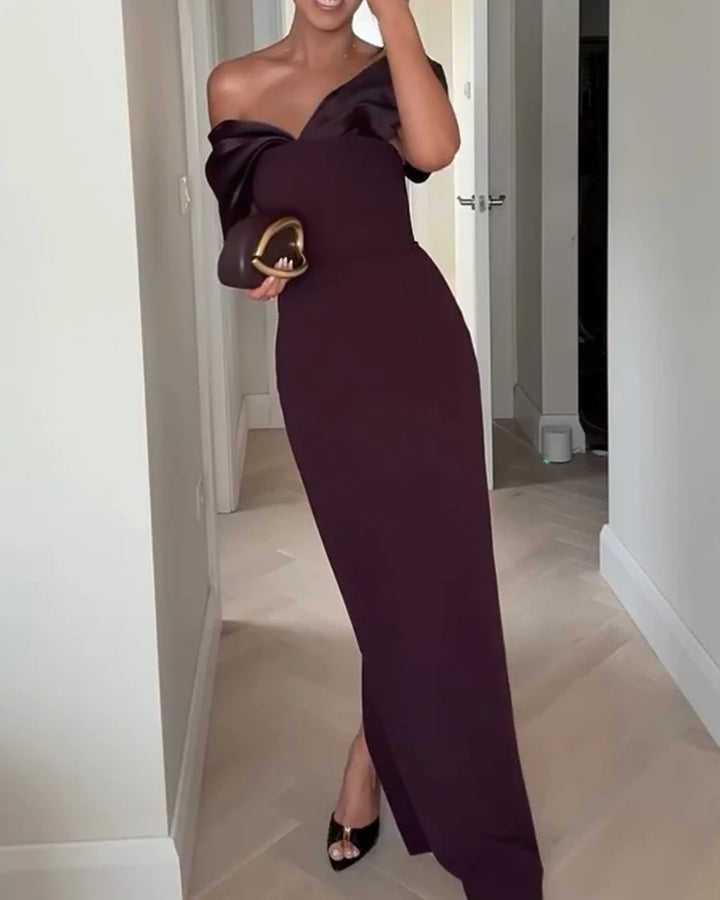 Jina | Satin Maxi Dress