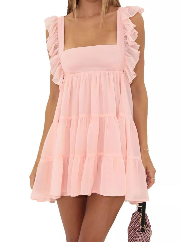 Alvéra | Tiered Square Neck Mini Dress