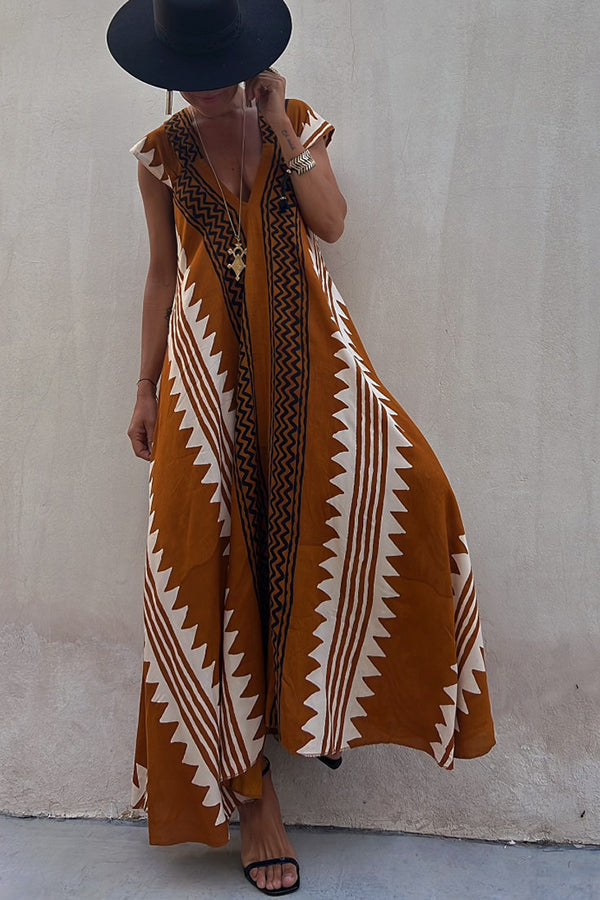 Solenne | Printed Maxi Dress
