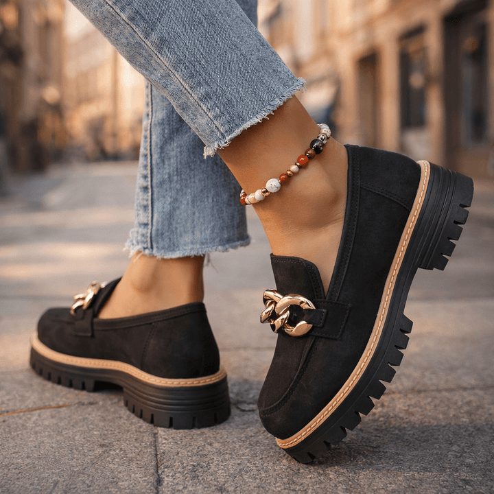 Jolene | Chain Platform Loafers