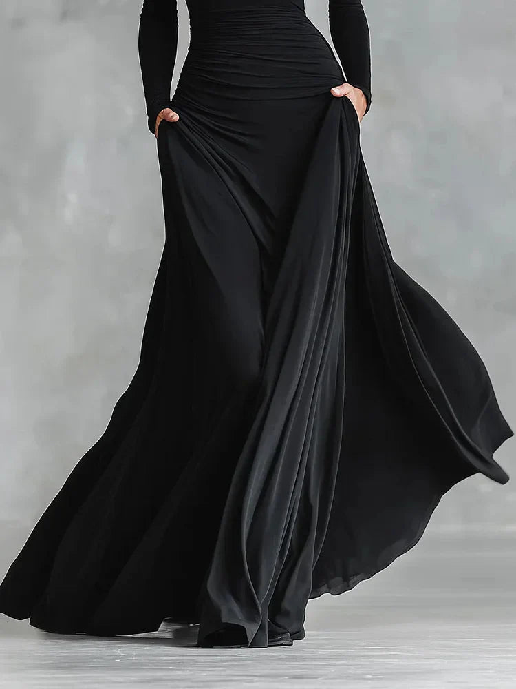 Anastasia | Robe Maxi en Crêpe