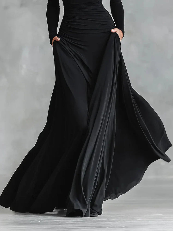 Anastasia | Robe Maxi en Crêpe