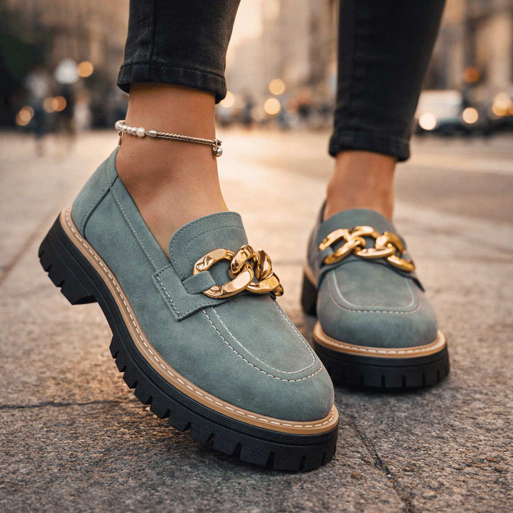 Jolene | Chain Platform Loafers