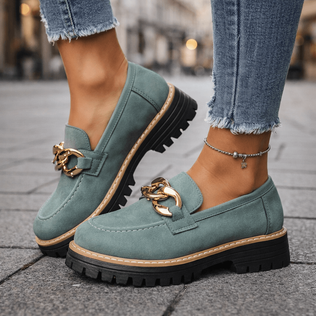 Jolene | Chain Platform Loafers