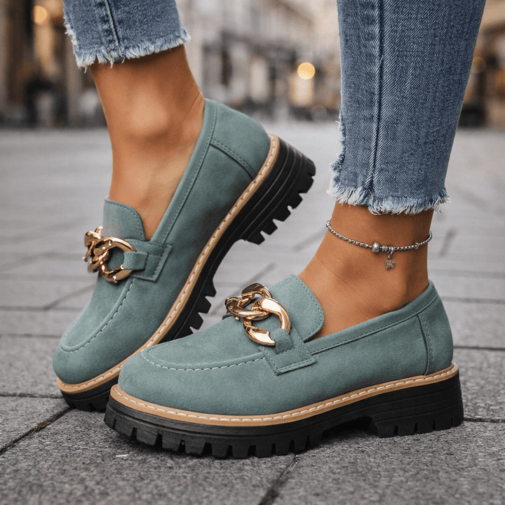 Jolene | Chain Platform Loafers