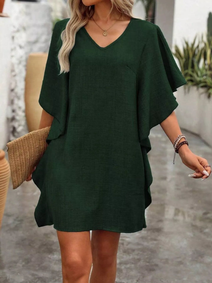 Kelsey | Flutter Sleeve Mini Dress