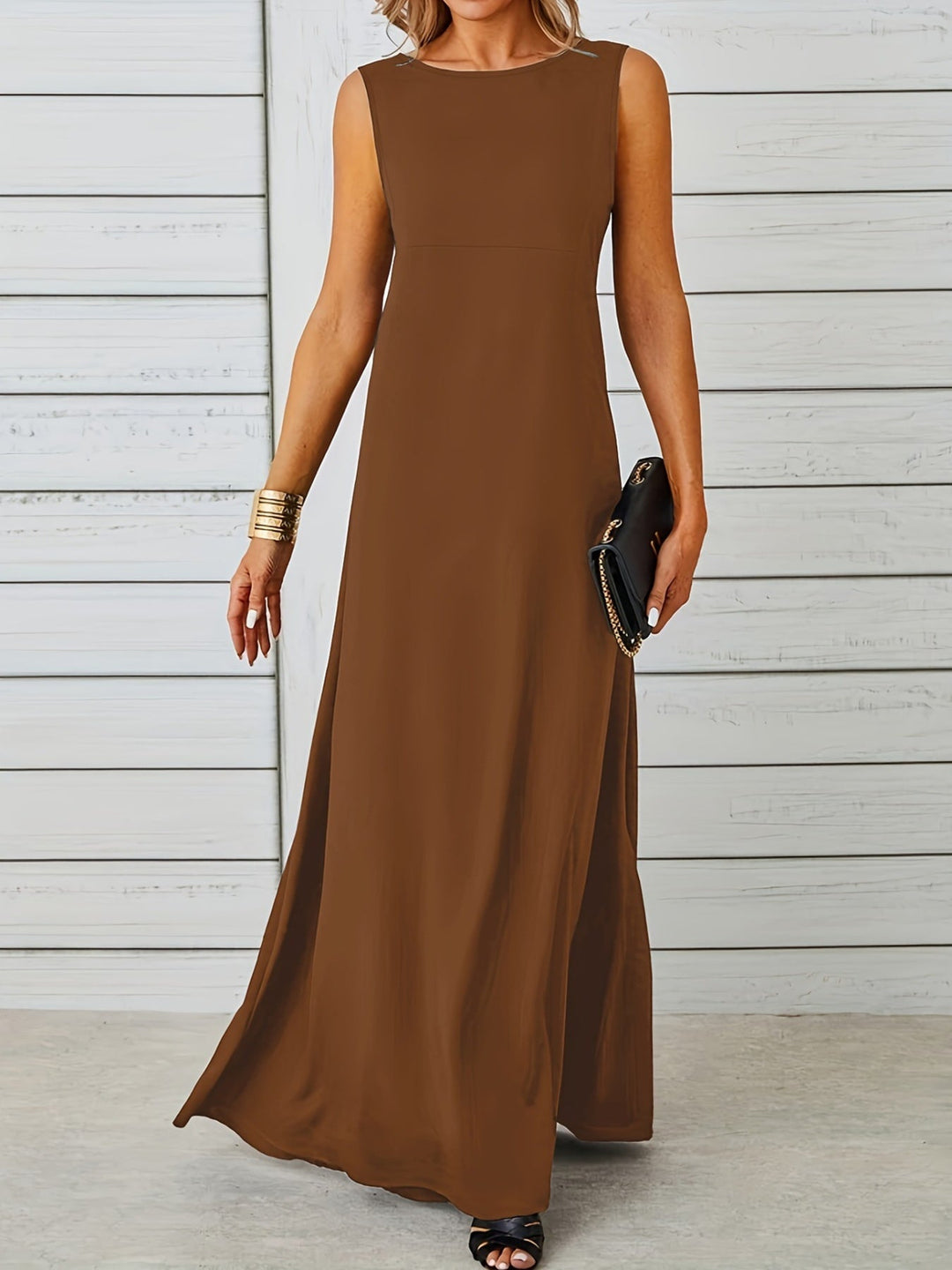 Aveline | Sleeveless Flow Maxi Dress