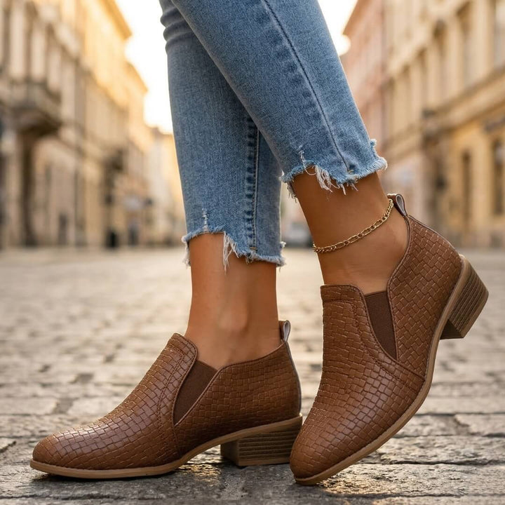 Malina | Woven Leather Loafers