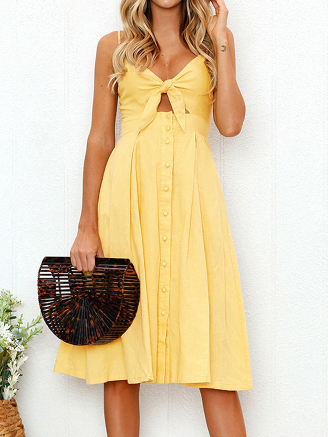 Mira | Sweetheart Cutout Midi Dress