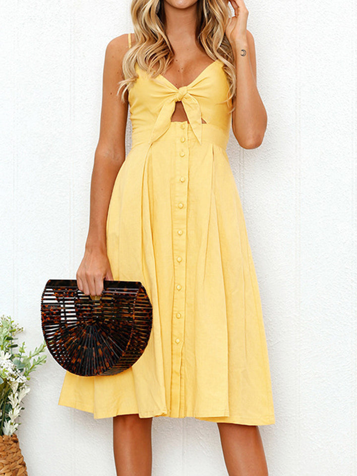 Mira | Sweetheart Cutout Midi Dress