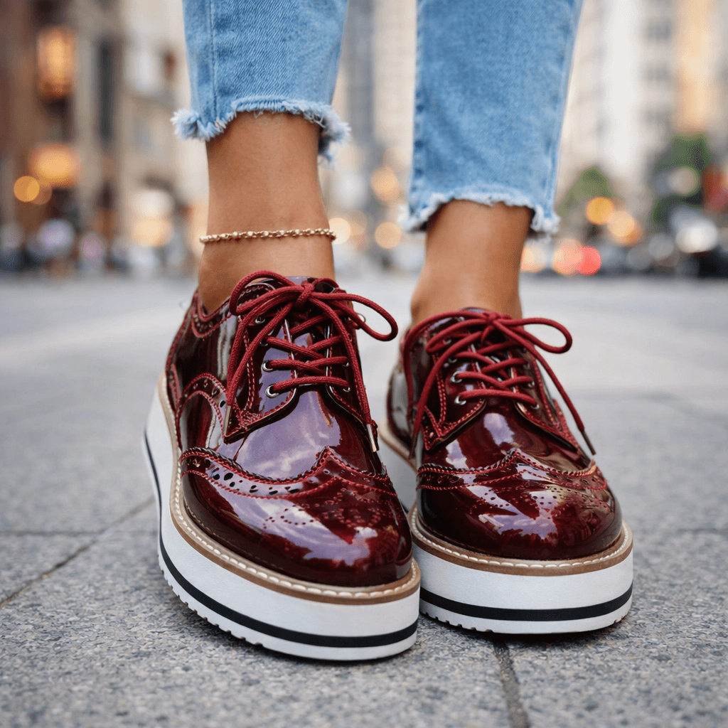 Virena | Brogue Platform Shoes