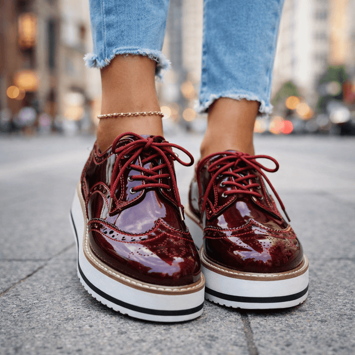 Virena | Brogue Platform Shoes