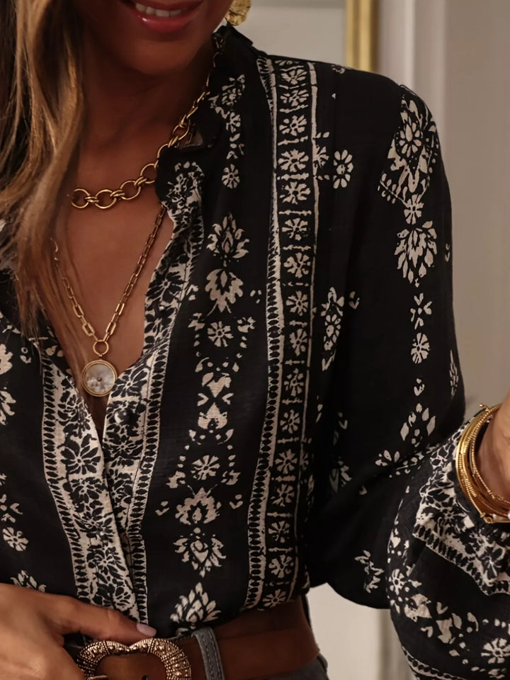 Althea | Vintage Print Blouse