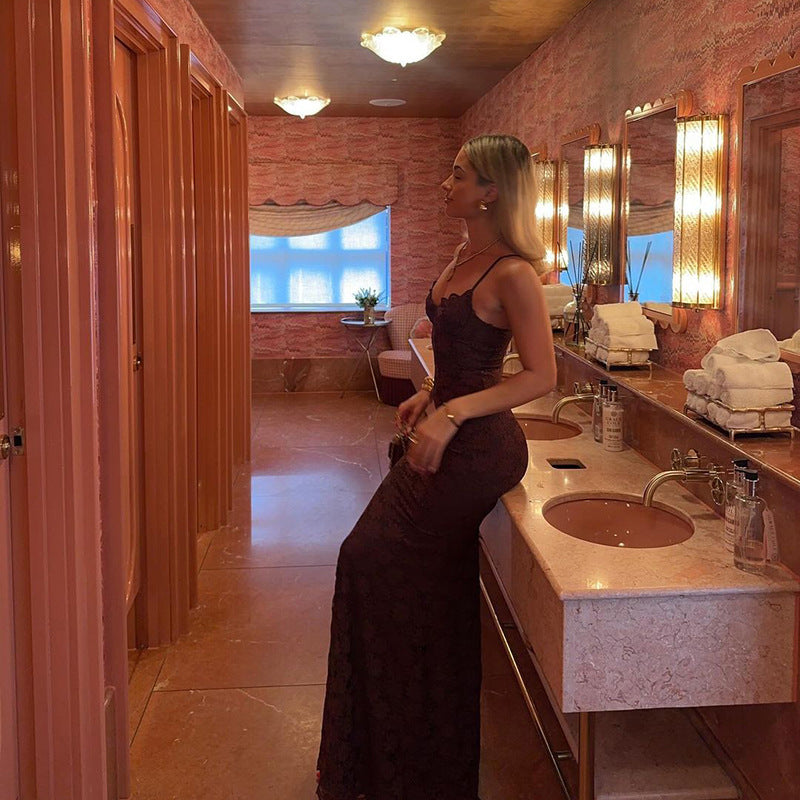 Saelune | Lace Maxi Dress