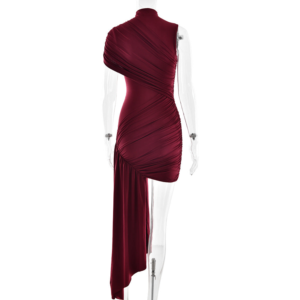 Alvienne | Draped Asymmetrical Dress