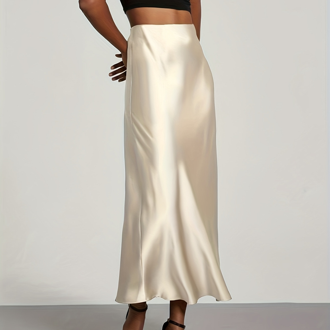 Arden | Jupe Midi Satinée pour Femme