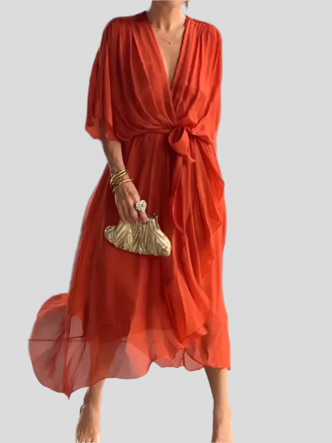 Serel | Tiered Ruffle Midi Dress