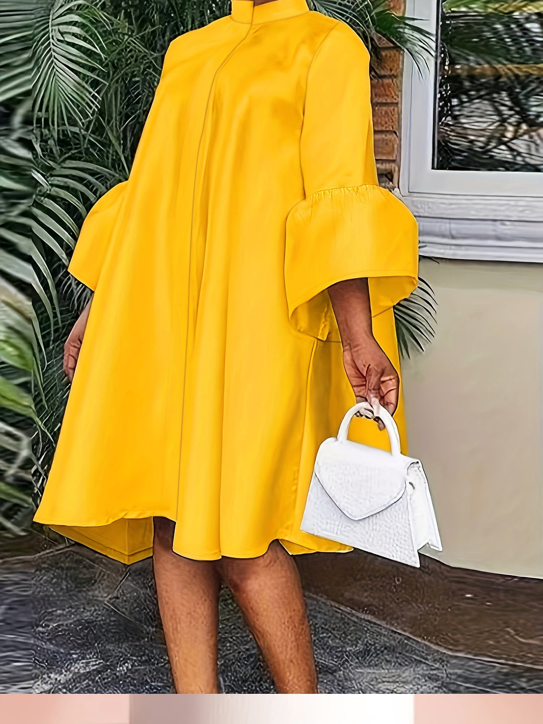 Liana | Mock Neck Midi Dress