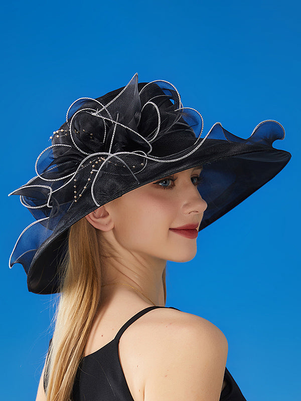 Sheer Flower Sun Hat