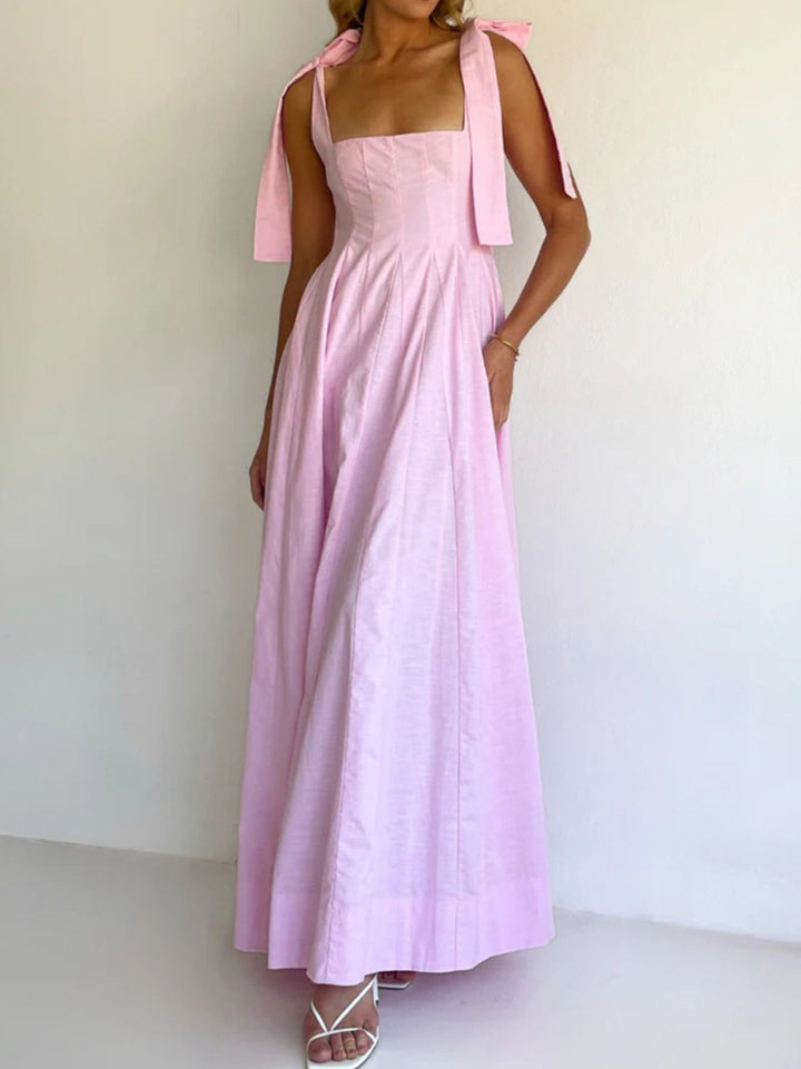 Charlotte | Gradient Tie Shoulder Maxi Dress
