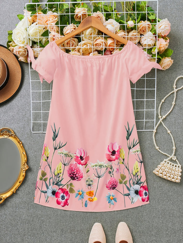 Fiona | Off-Shoulder Floral Mini Dress