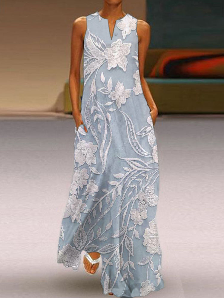 Elisea | Robe Maxi Imprimée