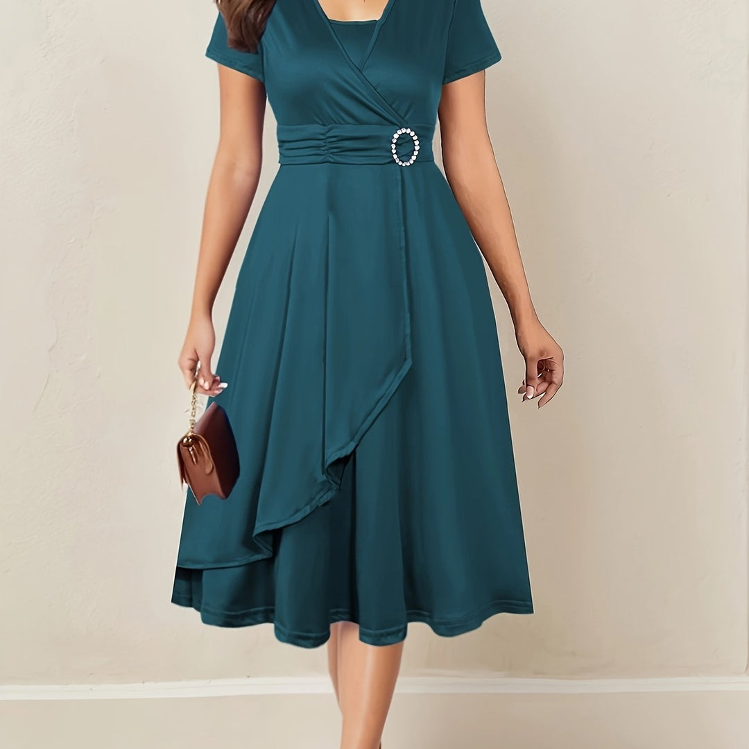 Nadia | Asymmetric Midi Dress