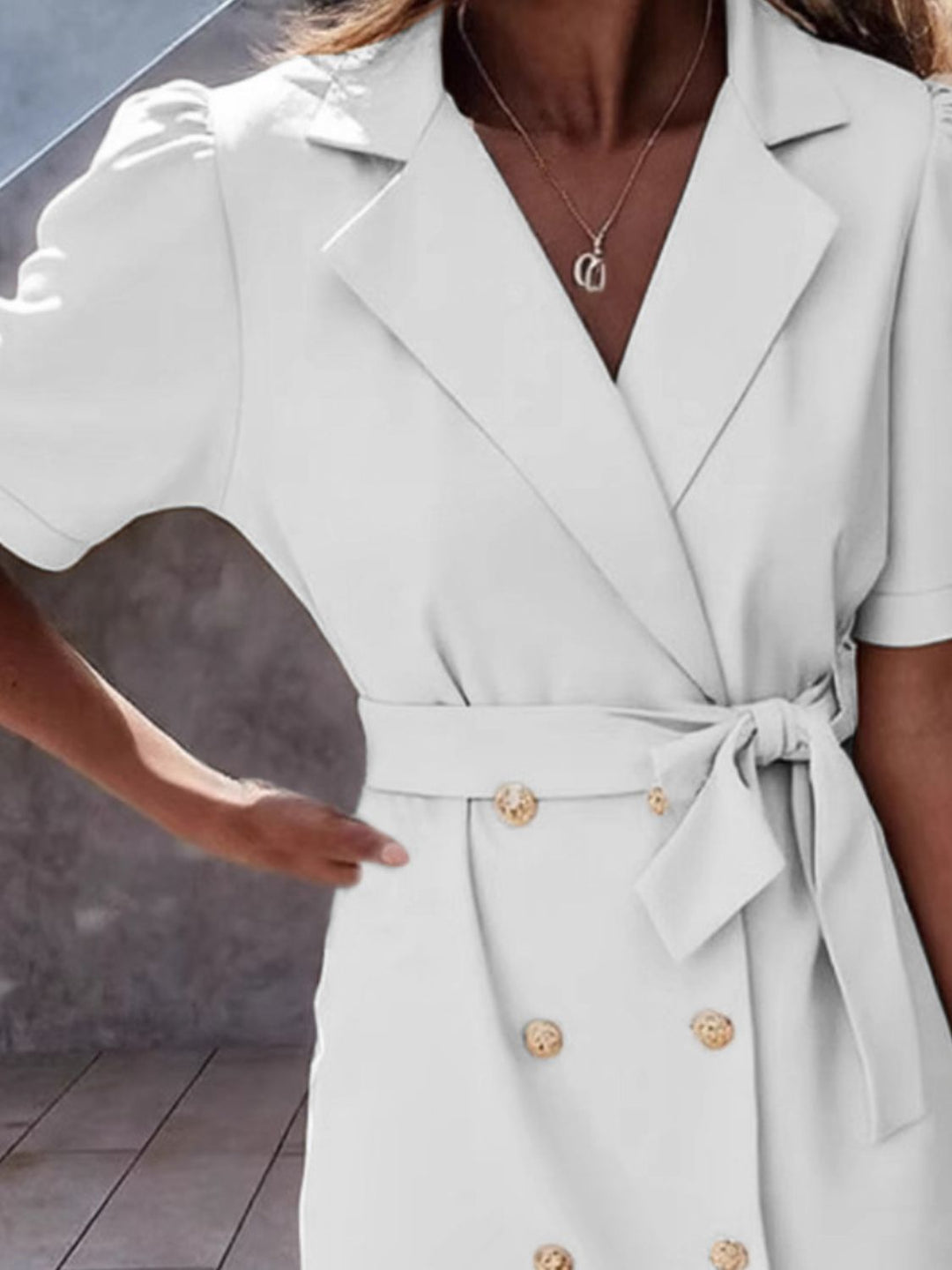 Cayla | Tie Waist Blazer Mini Dress