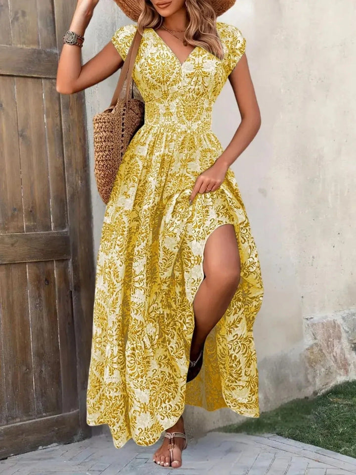 Solara | Printed Tiered Maxi Dress