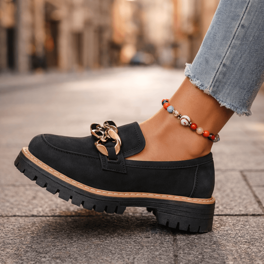 Jolene | Chain Platform Loafers