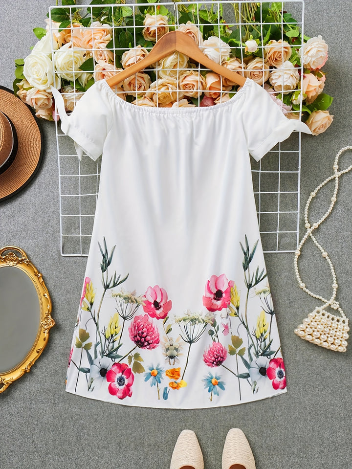 Fiona | Off-Shoulder Floral Mini Dress