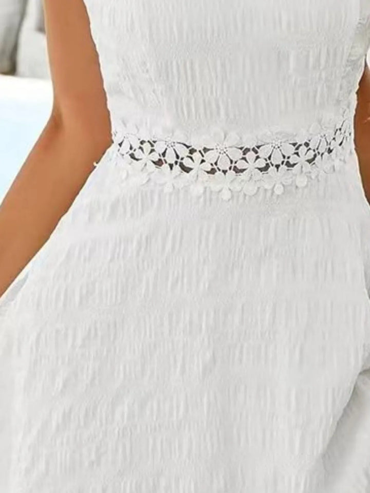 Vina | Lace Detail Mini Dress