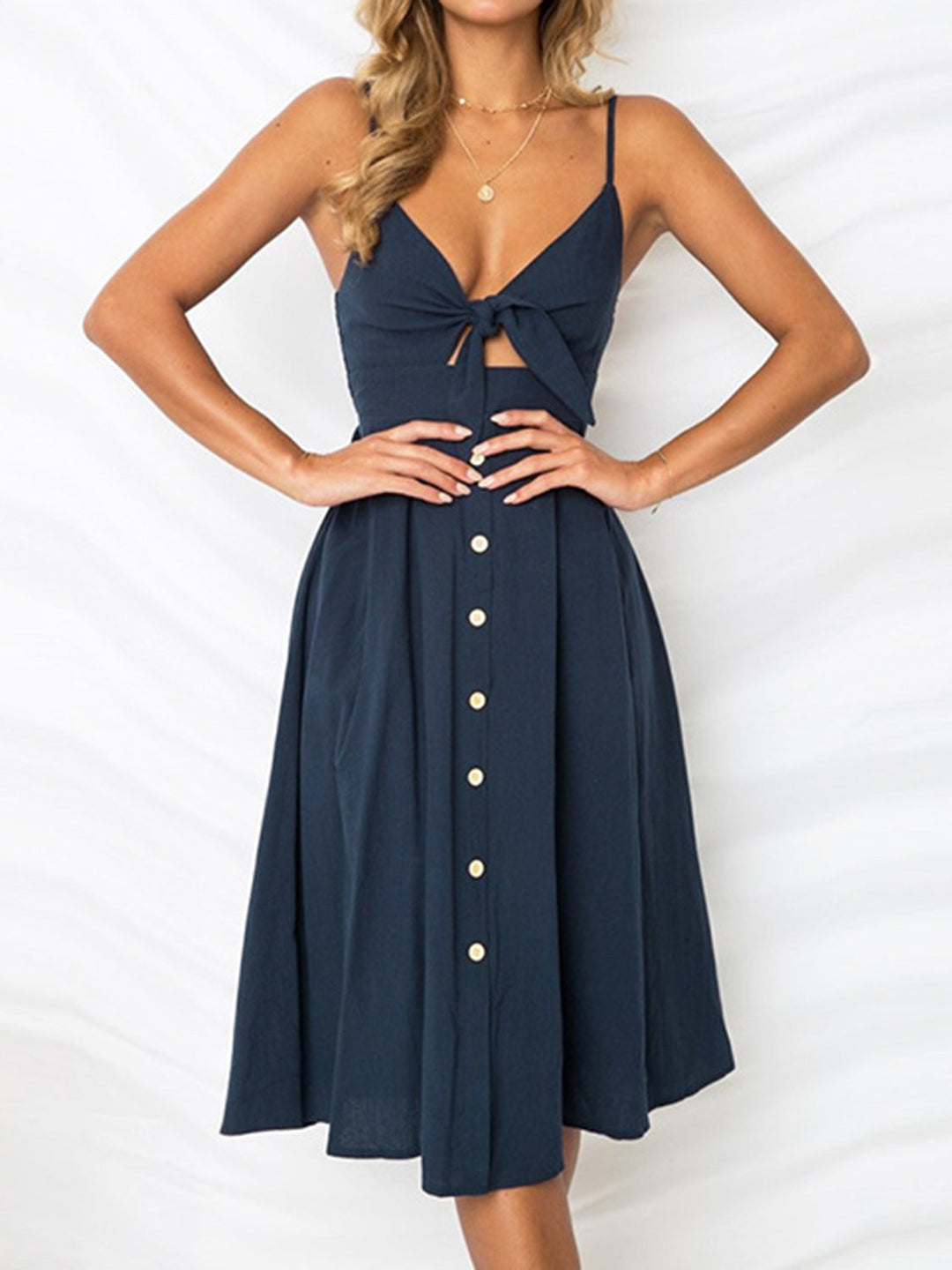 Mira | Sweetheart Cutout Midi Dress